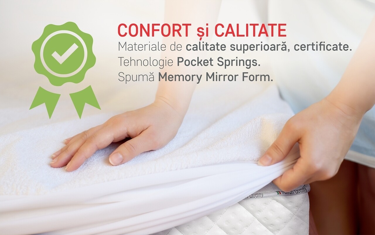 Saltea Hotel Line Memory Pocket 9